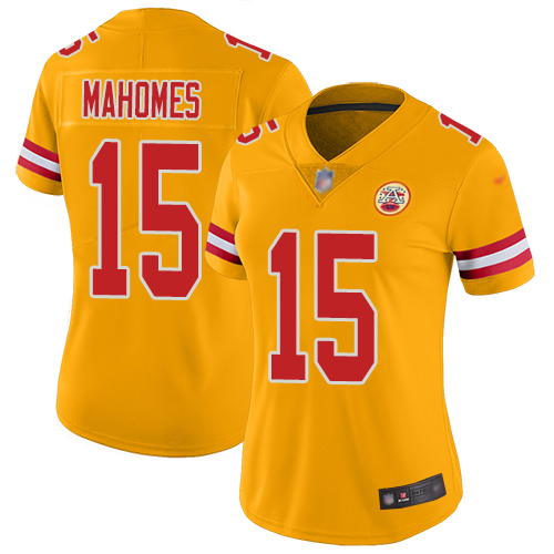 Women Football Kansas City Chiefs #15 Mahomes Patrick Ash One Color Pullover Hoodie